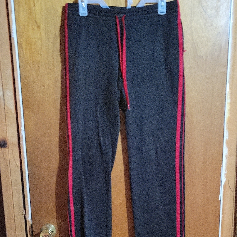 Danskin Black Joggers with Red Stripes
